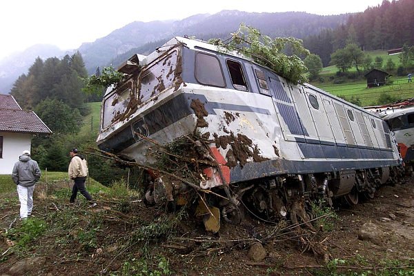 Accidente ferroviario en Gossensass