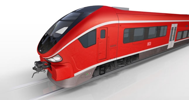 Reproducción a ordenador de los nuevos trenes. Imagen: © PESA. Reproducción a ordenador de los nuevos trenes. Imagen: © PESA.