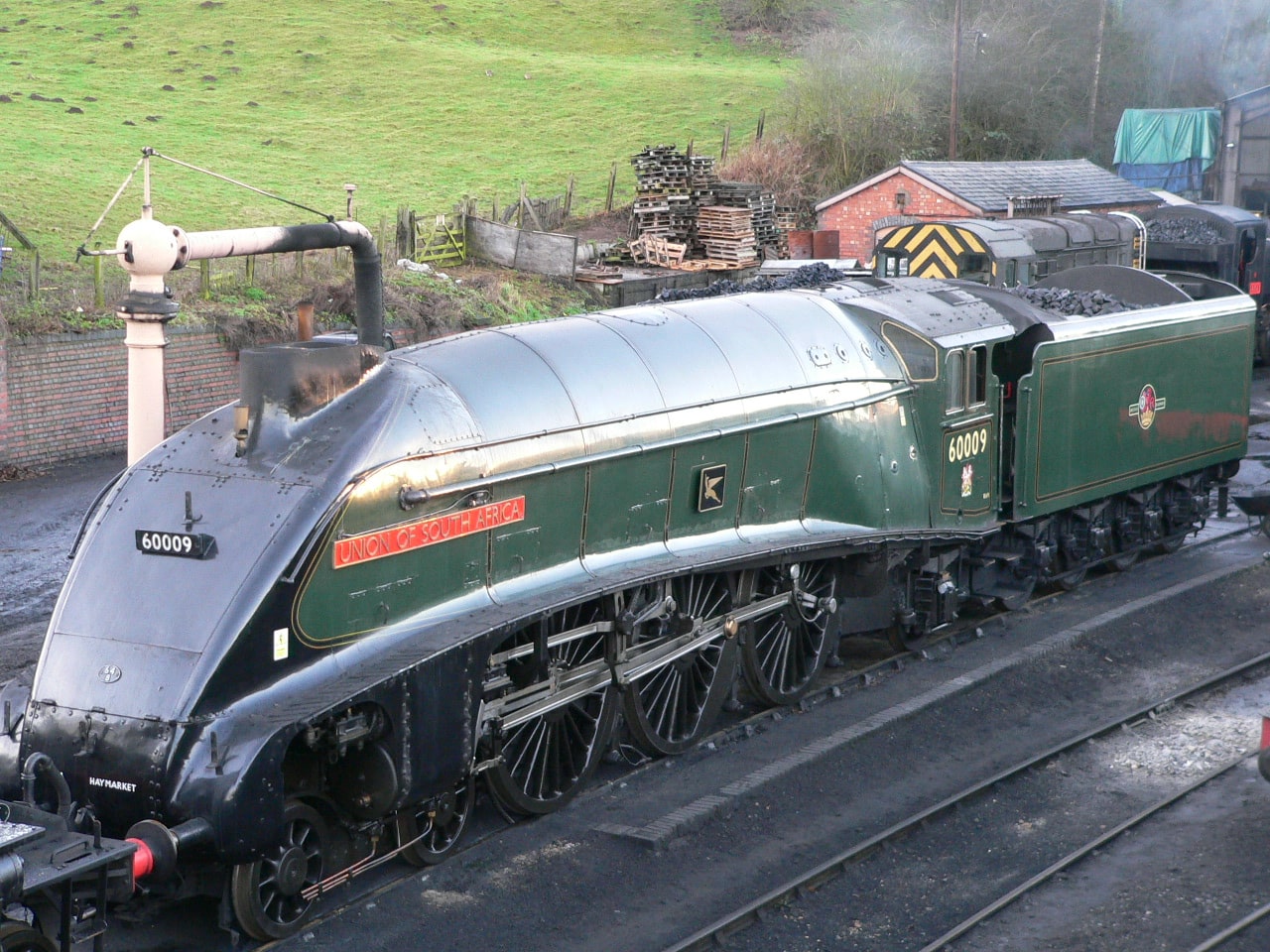 La locomotora Union of South Africa, en el museo de York