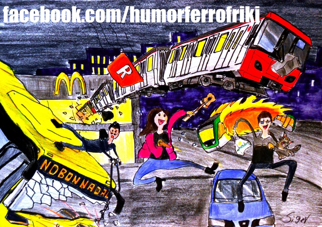 Imagen de Humor Ferrofriki dibujada por Siger Gray. Imagen de Humor Ferrofriki dibujada por Siger Gray.