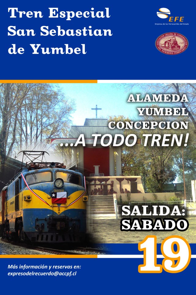 Afiche del Expreso del Recuerdo a Concepción. Imagen: ACCPF. Afiche del Expreso del Recuerdo a Concepción. Imagen: ACCPF.