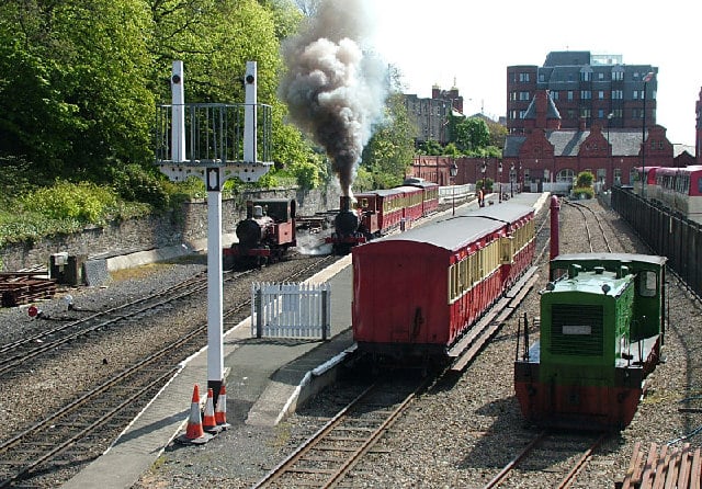 Vista general de la estación de Doglas, del Isle of Man Railway. Foto: Jon Wornham. Vista general de la estación de Doglas, del Isle of Man Railway. Foto: Jon Wornham.