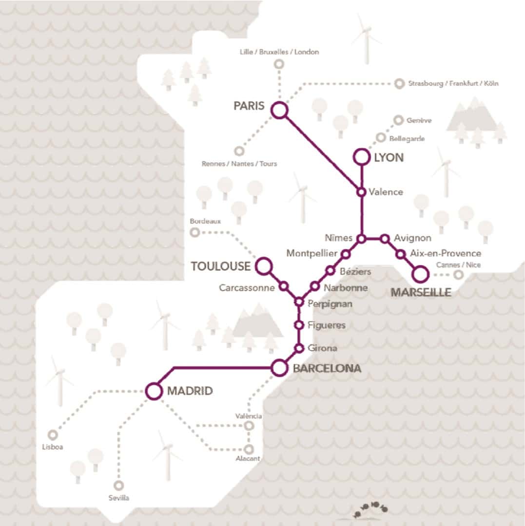 Renfe y SNCF ponen a la venta los billetes del AVE España-Francia, que circulará desde el 15 de diciembre