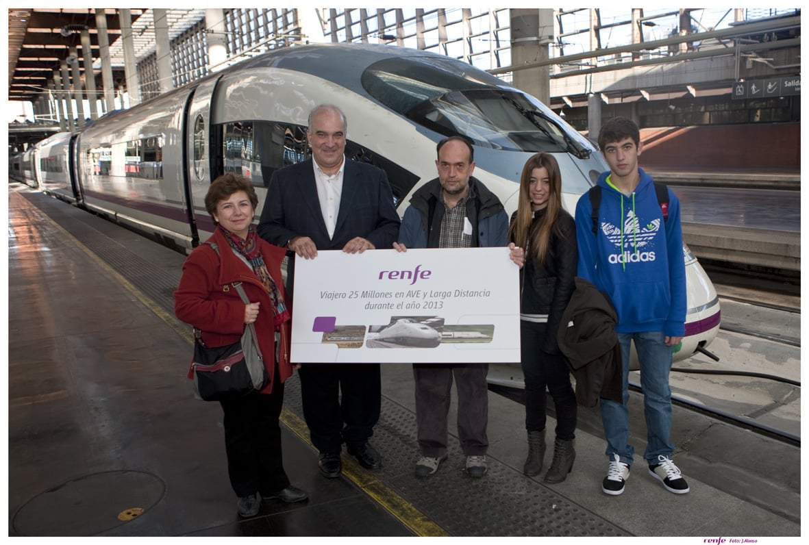 Récord de viajeros de Renfe: 25 millones en AVE y Larga Distancia