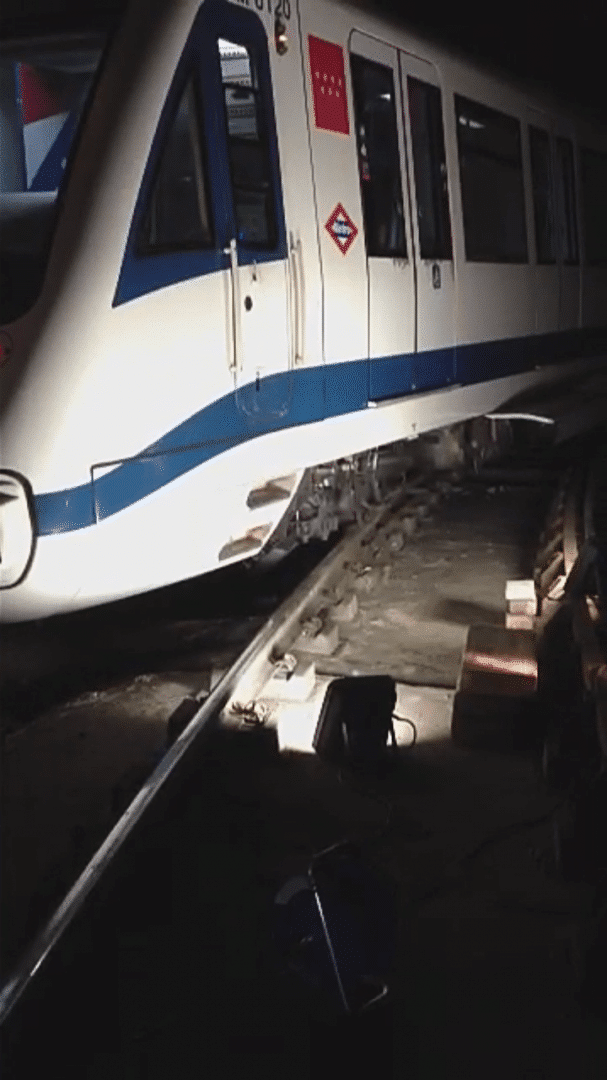 Segundo descarrilamiento en el metro de Madrid en tres días