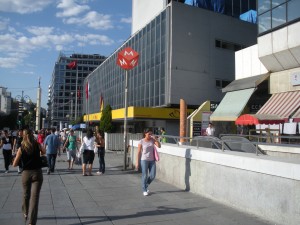 Inauguración de la línea M2 de Metro en Ankara.