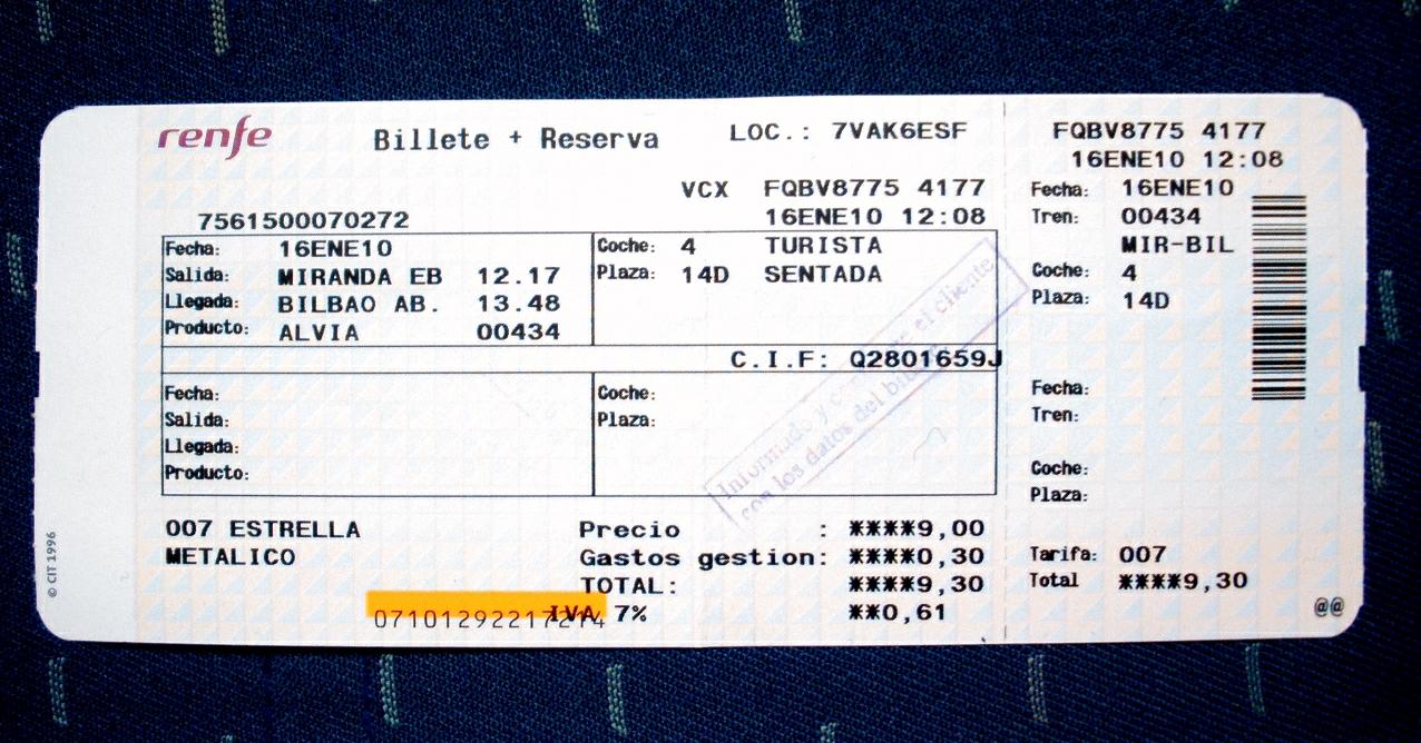 Billete gratuito en Renfe para los menores de 4 años