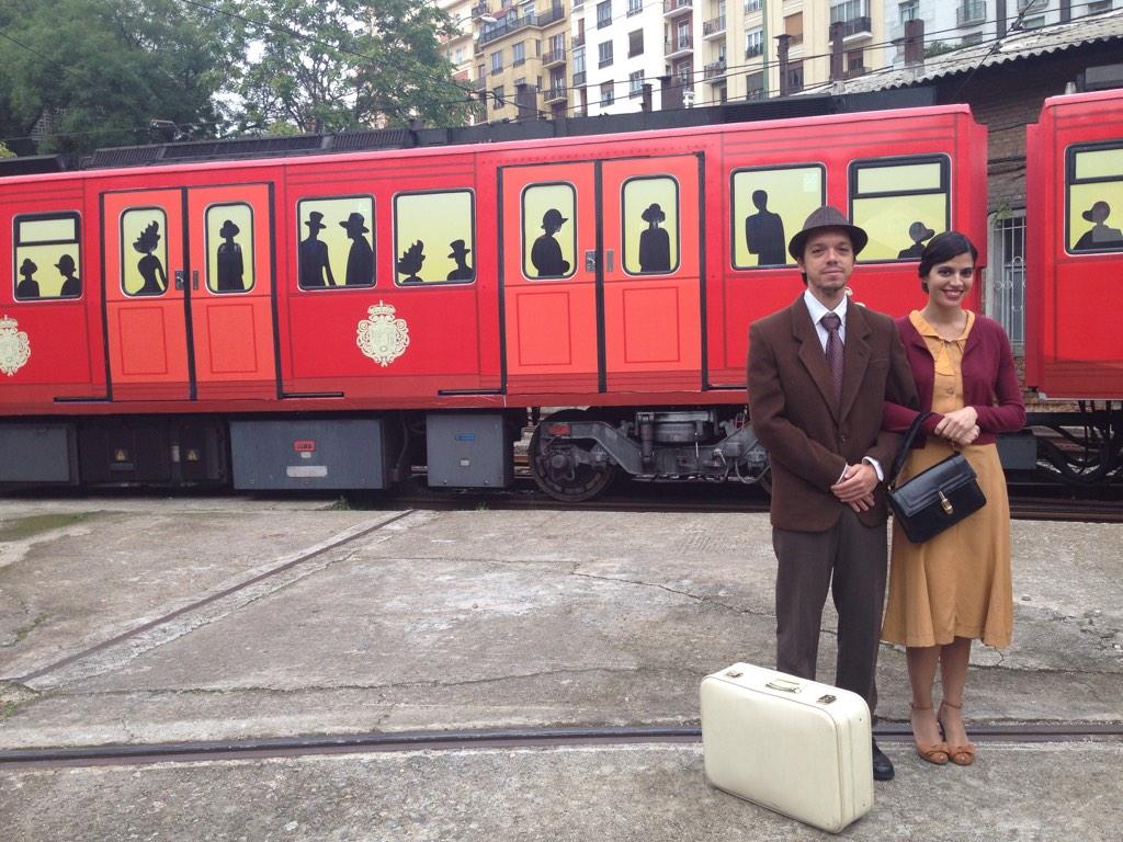 El falso tren histórico del metro de Madrid