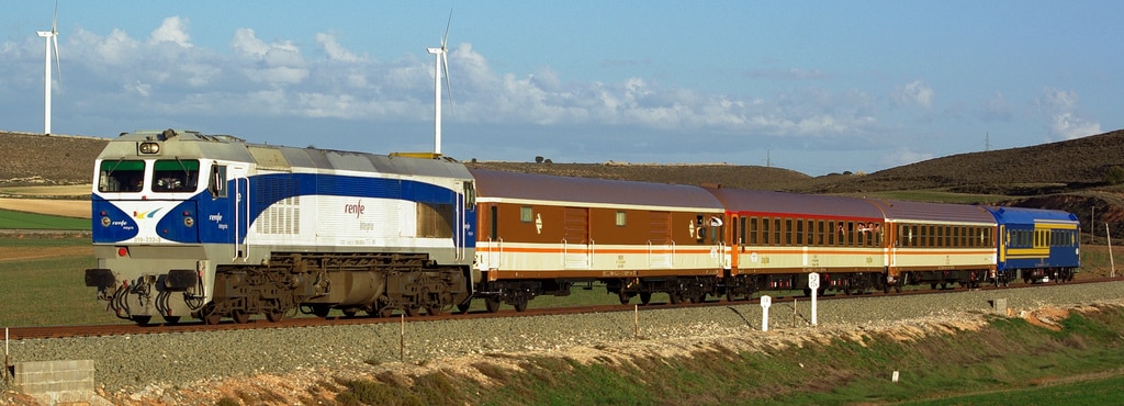 El tren de los 80, que la AAFM usará para el viaje navideño a Venta de Baños.