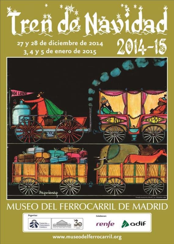 Cartel del Tren de la Navidad 2014