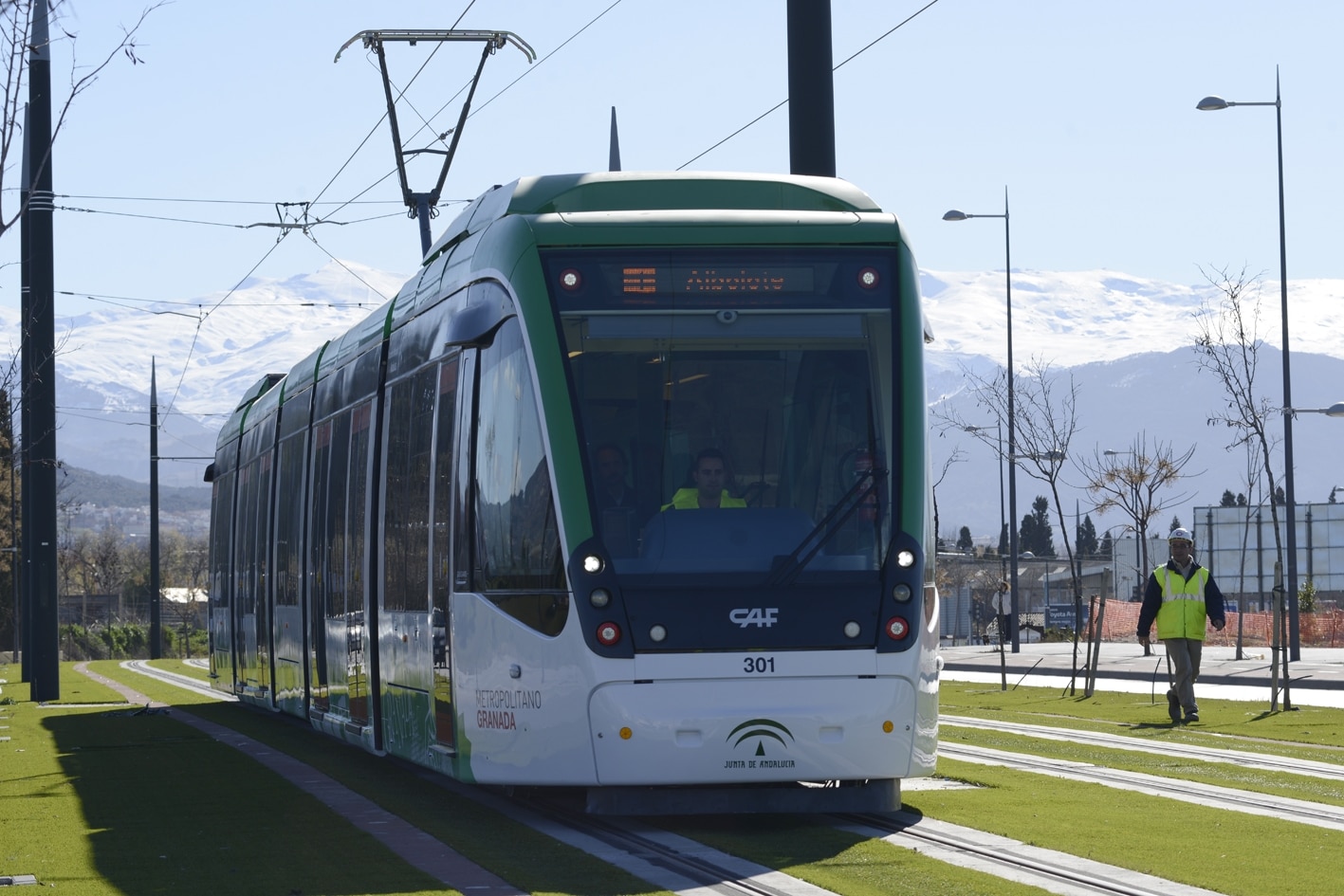 Circulación en pruebas del metro de Granada