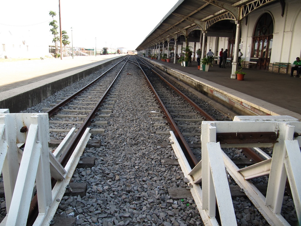 La estación de Maputo se mantiene igual que en su inauguración, hace más de un siglo. Foto: Carlos Reis.