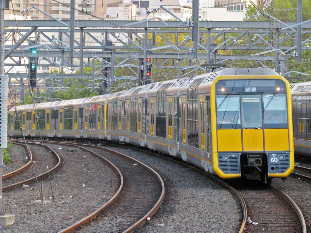 Tren de la serie Tangara de Sydney Trains llegando a la estación Central. Foto: Stefano Campolo.