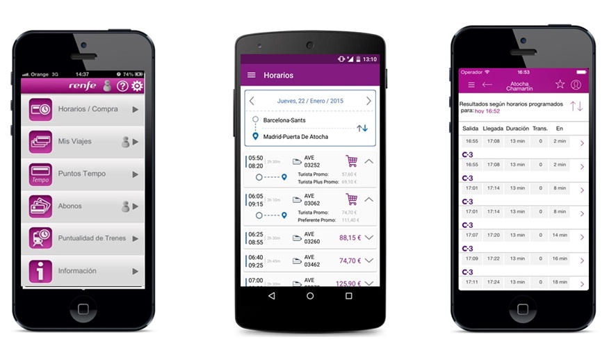 Renfe Ticket mejora al año de su lanzamiento