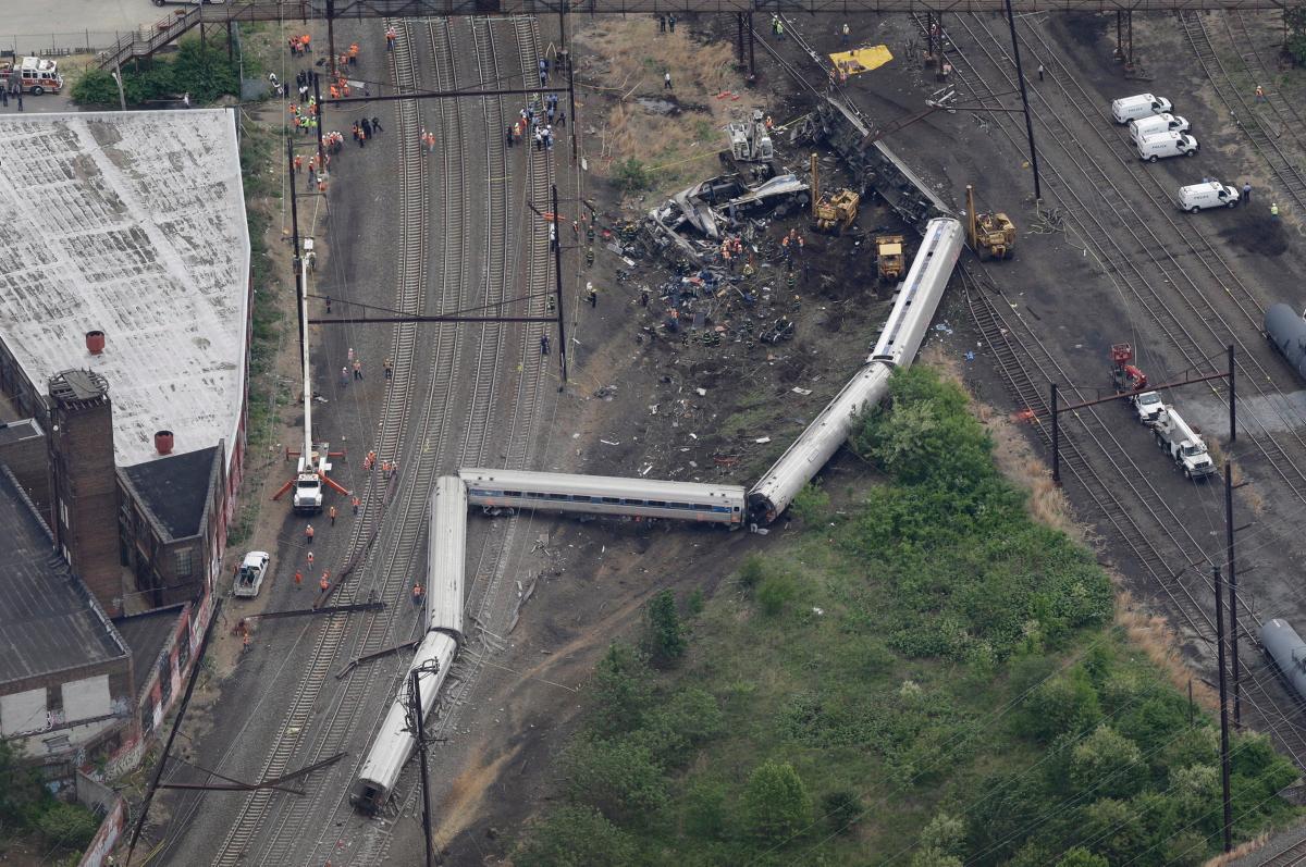 Exceso de velocidad en el accidente de Filadelfia