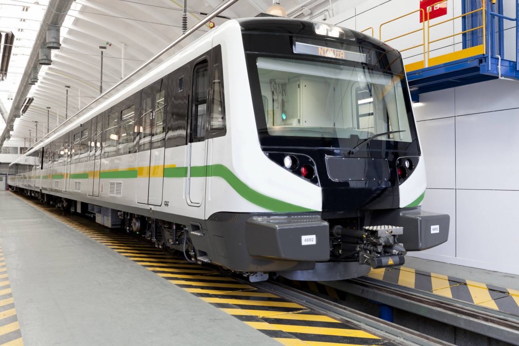 Una de las unidades entregadas anteriormente al metro de Medellín. Foto: ©CAF.