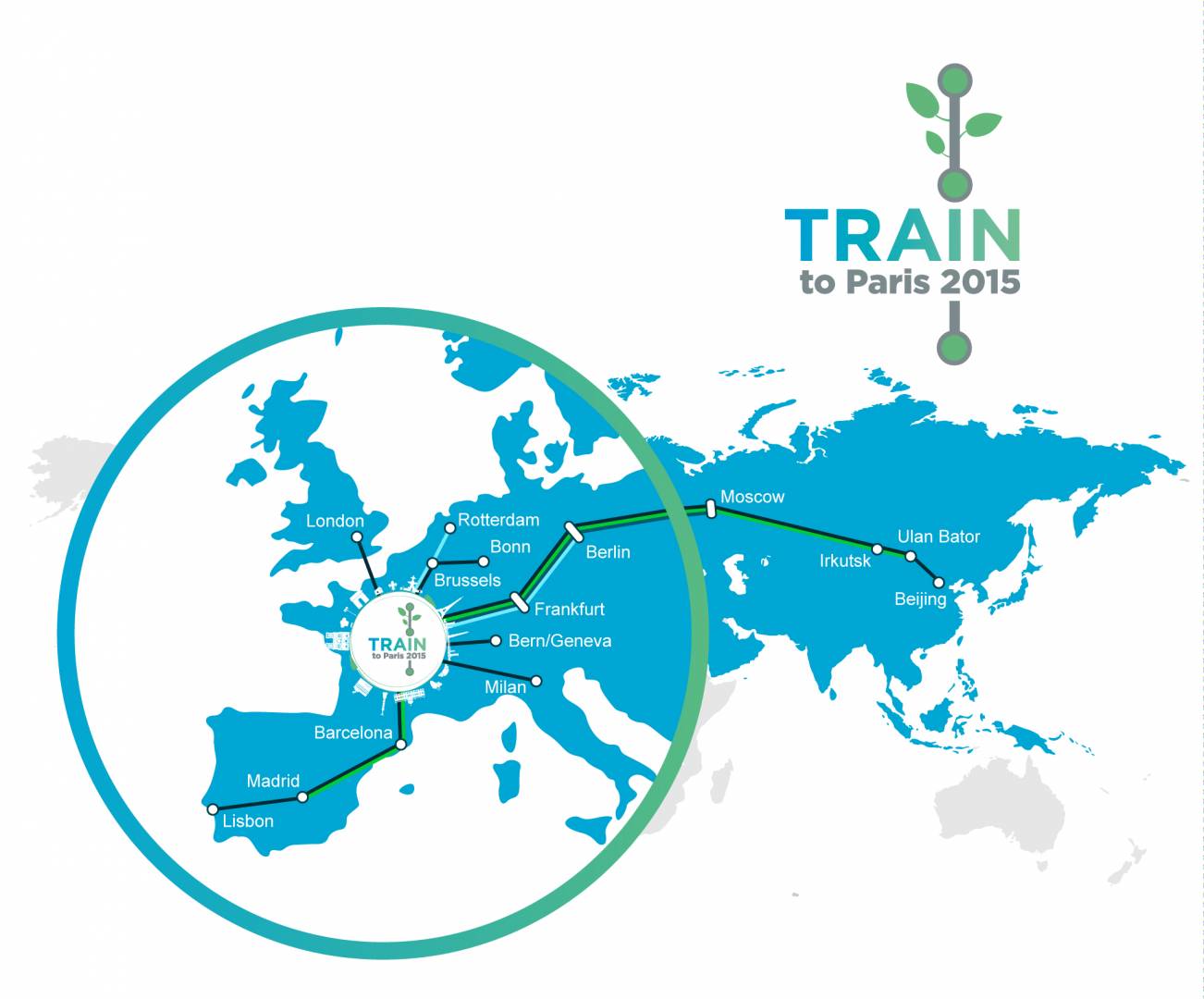 Train to Paris: La UIC propone viajar en tren a la Cumbre del Clima