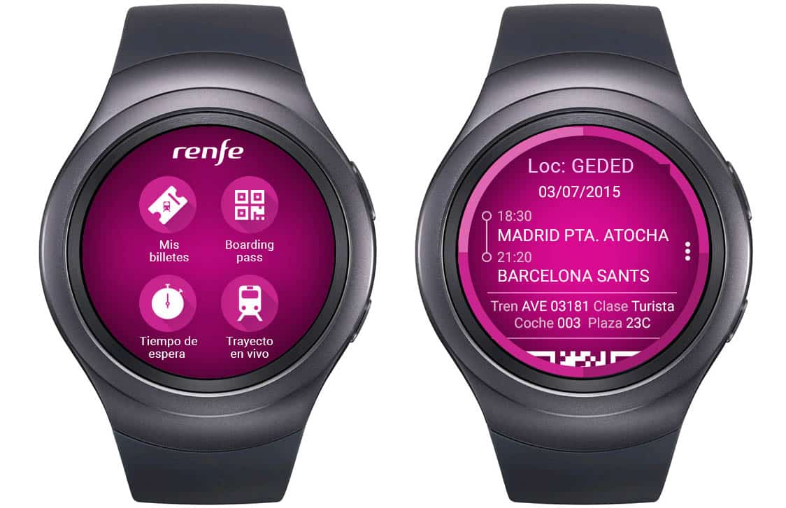 RenfeTicket smartwatch: cómo llevar el billete en el reloj