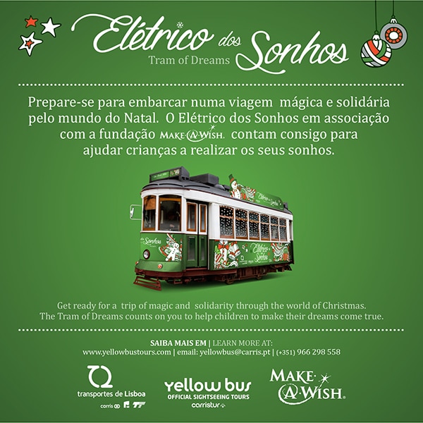 Cartel promocional del Tranvía de los sueños de Carristur. Foto: Transportes de Lisboa.