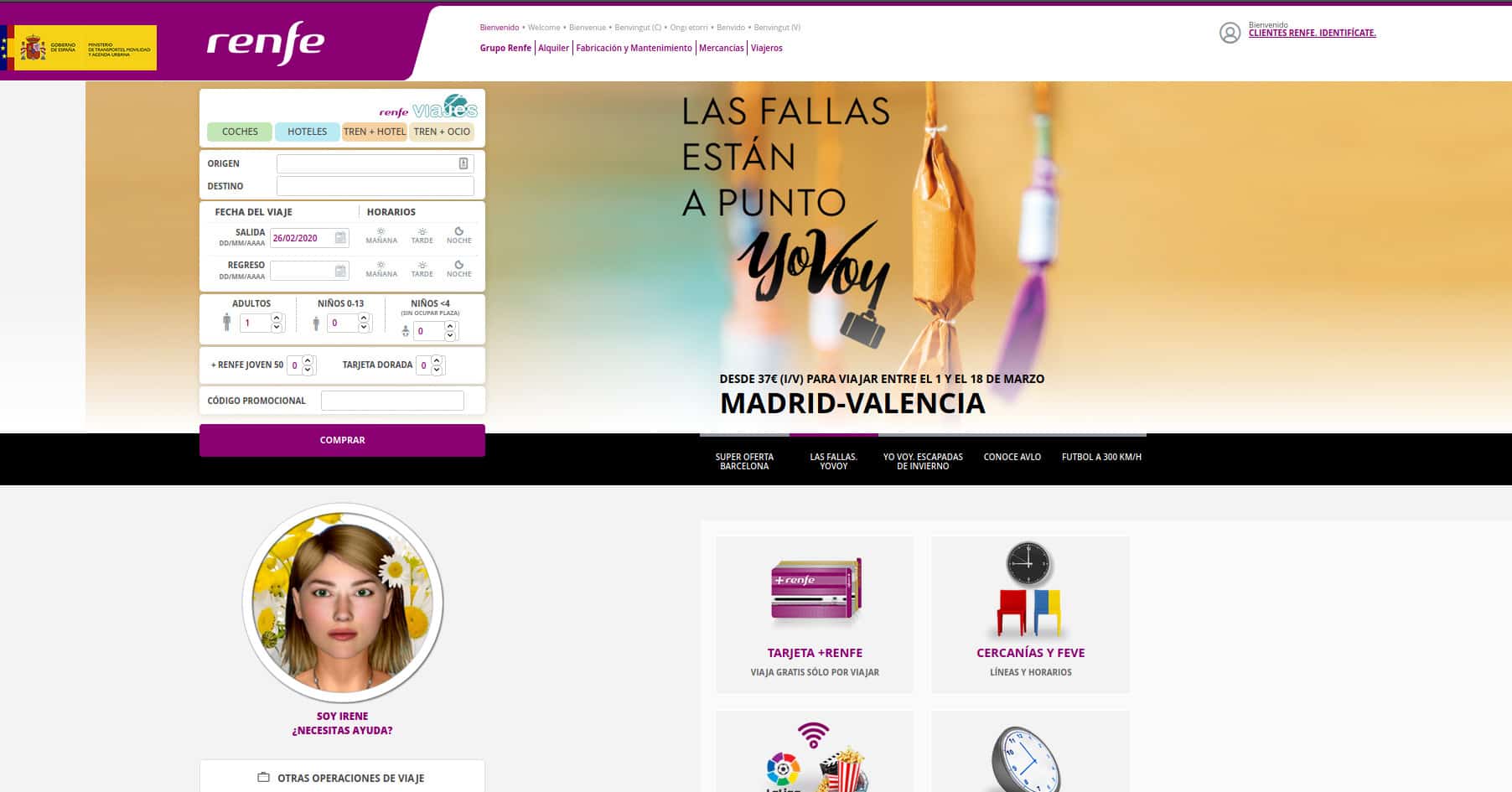 Renfe venderá billetes con un año de antelación