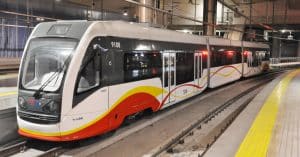 Unidad de tren-tram de SFM que podría emplearse para el tranvía de Palma al aeropuerto