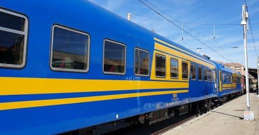 El Tren de los 80, composición que realizará el Tren de la matanza el 21 de marzo, estacionado en Segovia. Foto: AAFM.