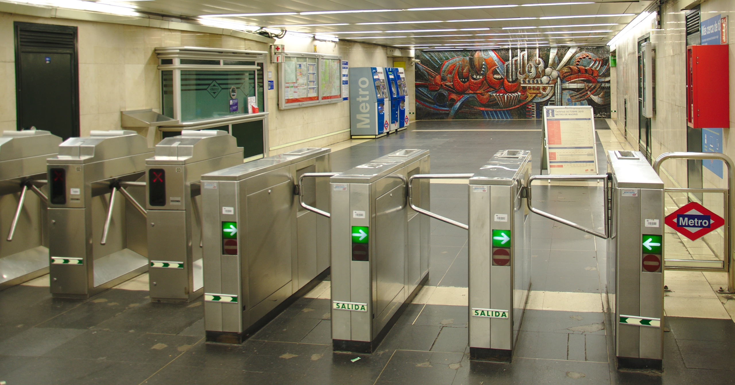 Estos son los vestíbulos que Metro de Madrid ha cerrado el sábado