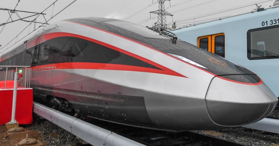 CRRC presenta un tren de alta velocidad y ancho variable