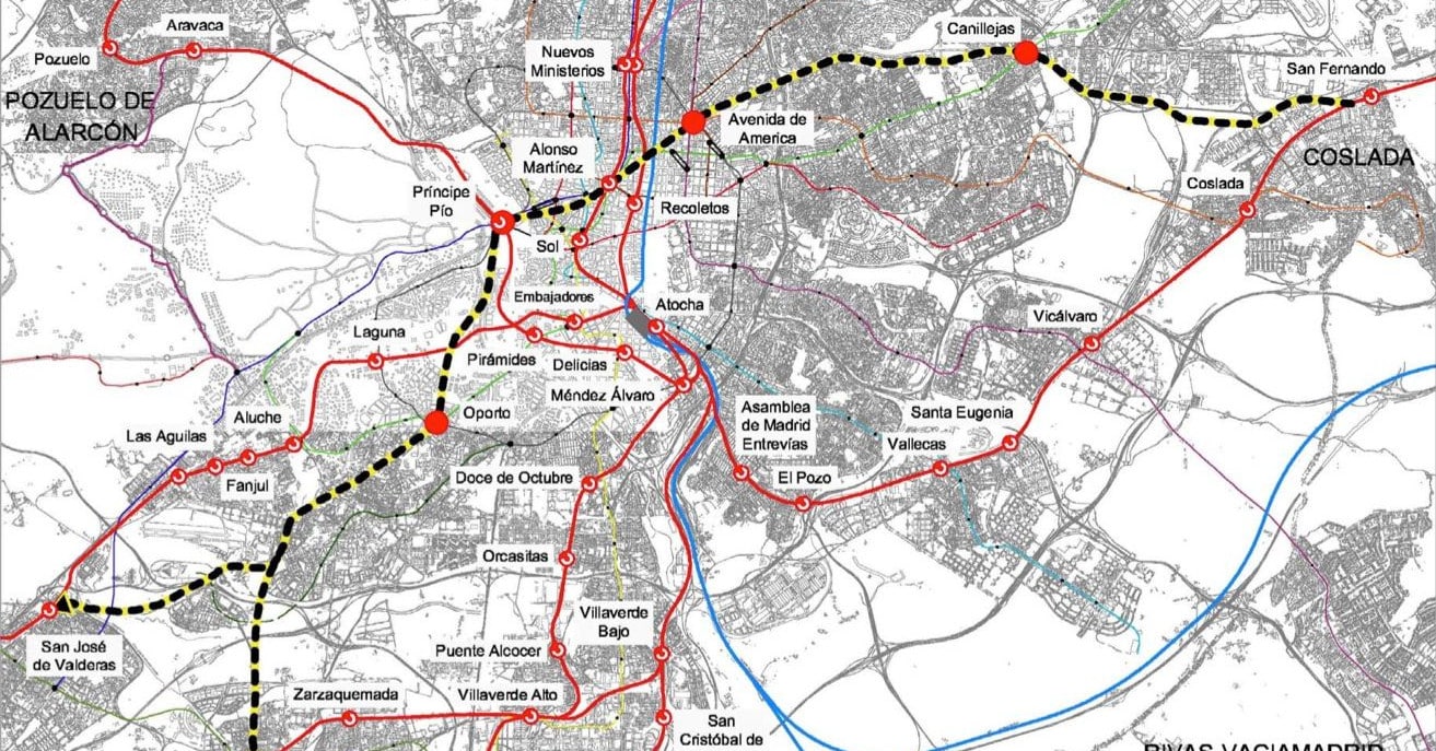Licitada la actualización del estudio funcional del nuevo eje transversal de Madrid