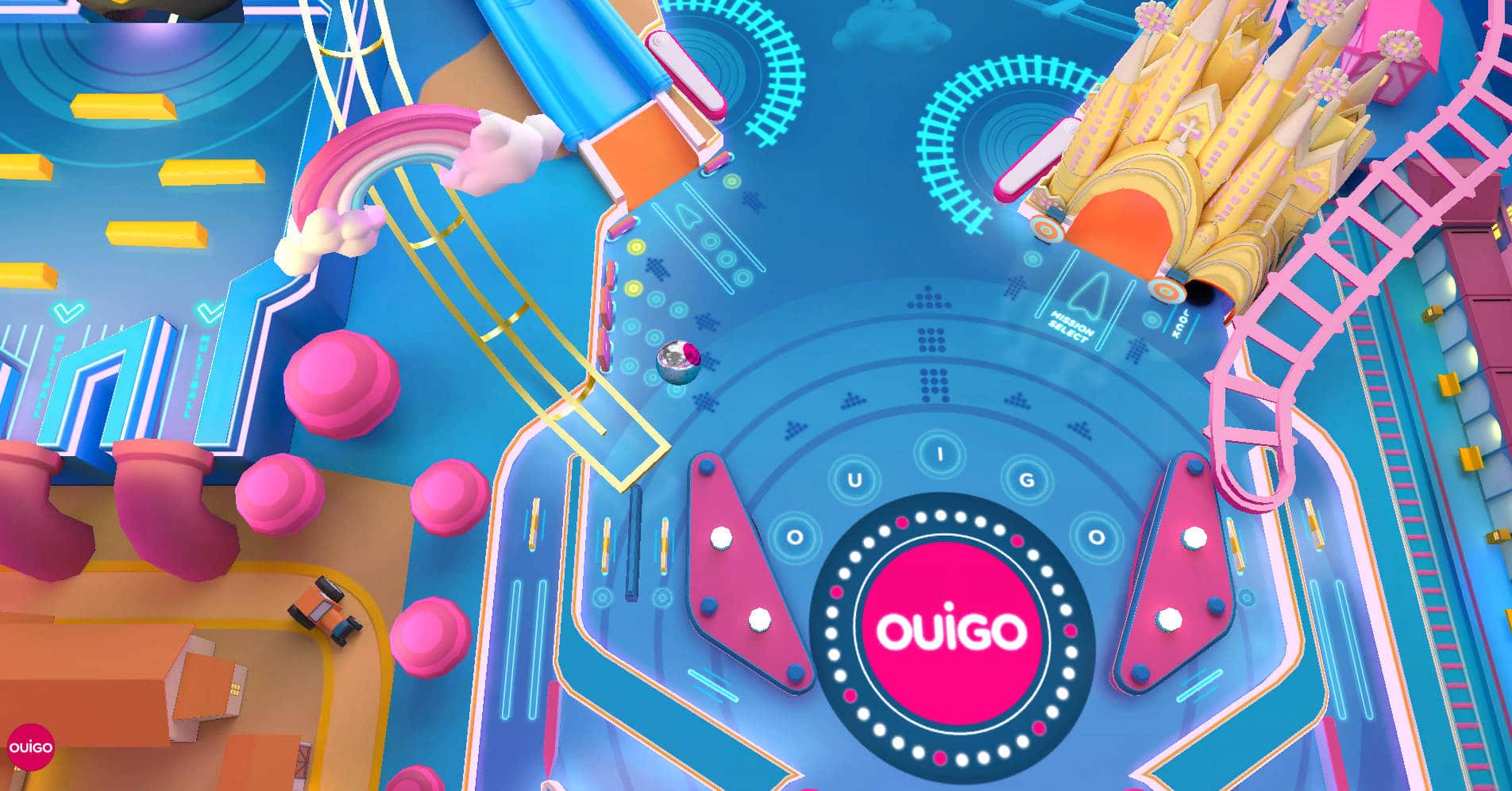 Ouigo lanza un pinball con el que conseguir un viaje gratis