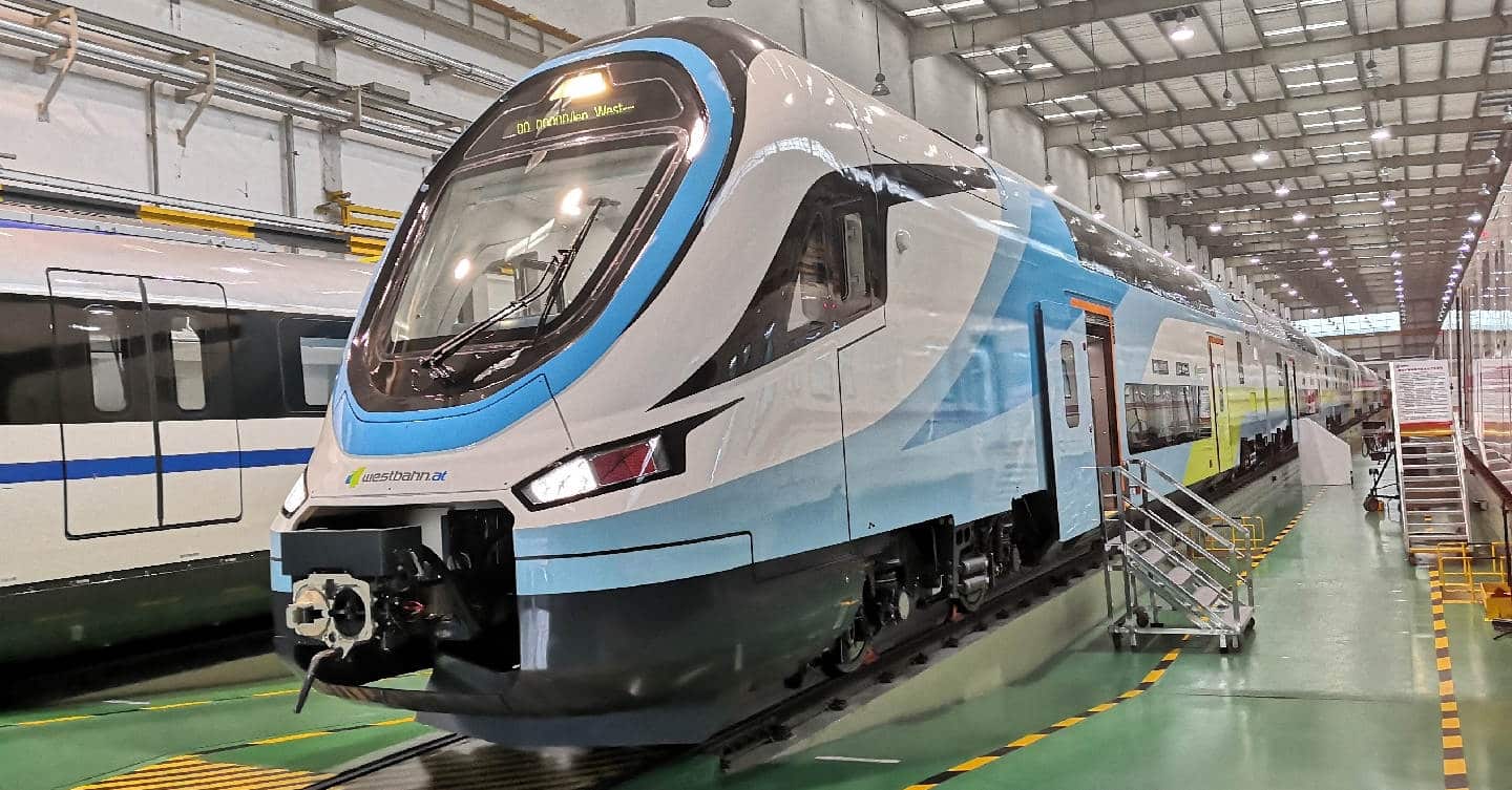 CRRC presenta los trenes de dos pisos para Westbahn