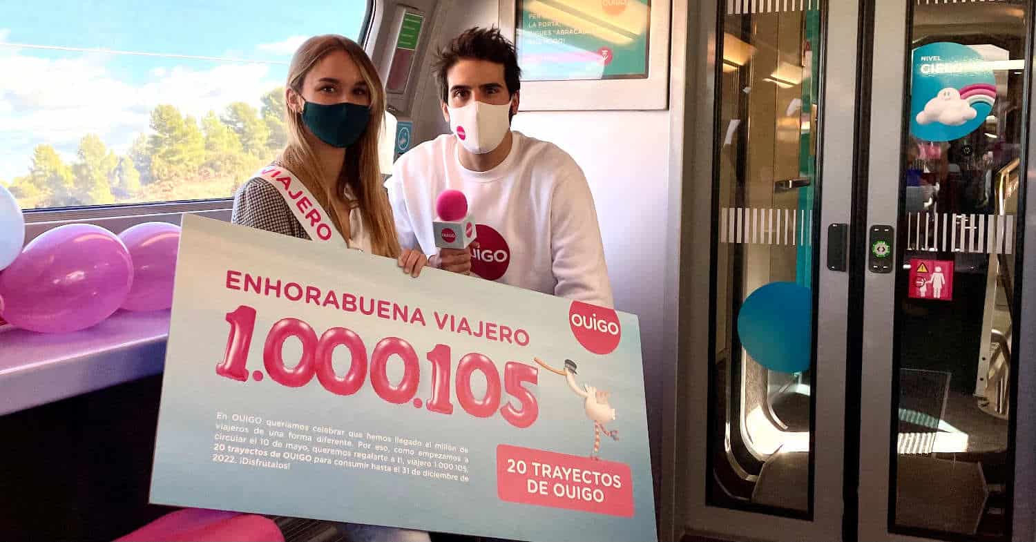 Ouigo España celebra un millón de viajeros transportados