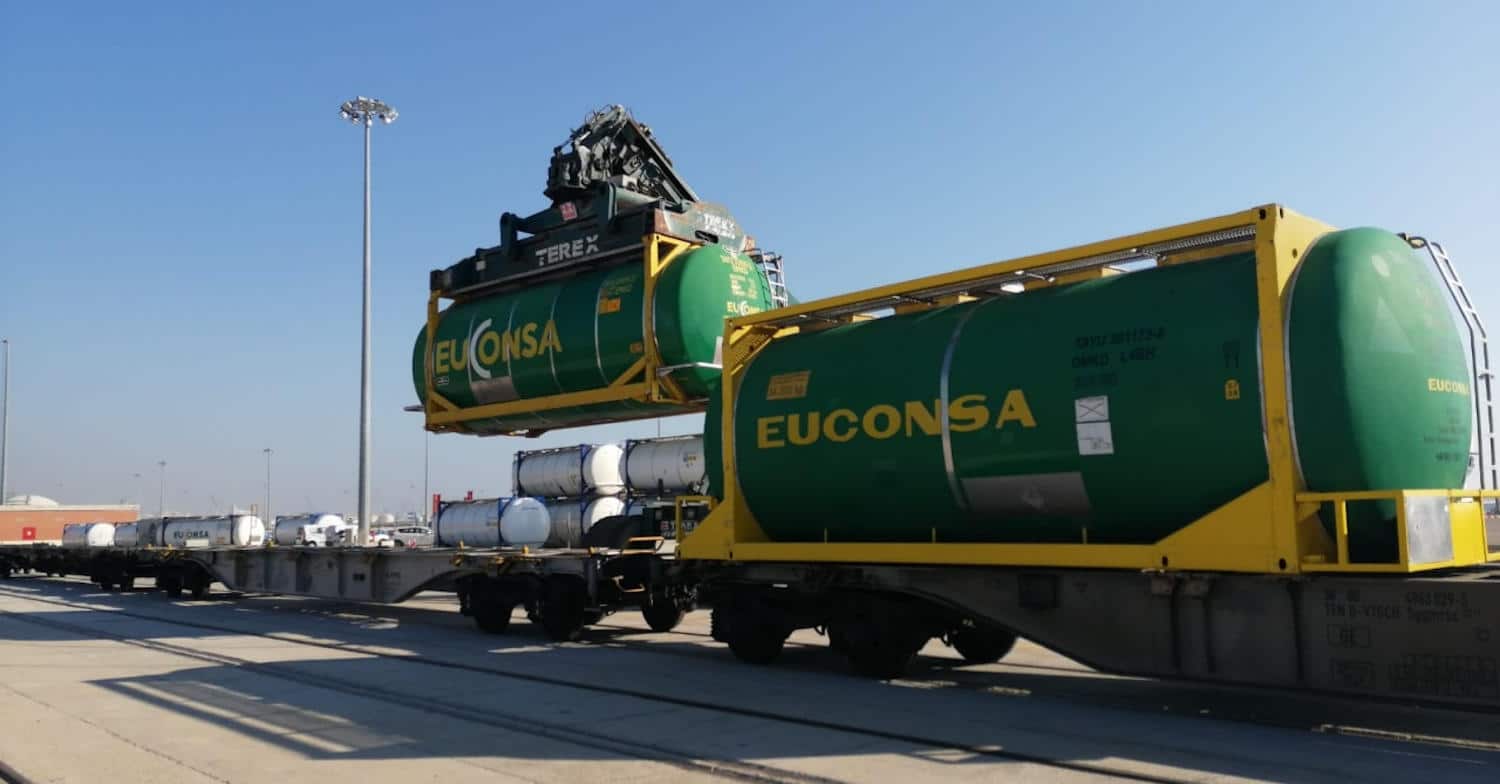 Nuevo tren de contenedores entre el puerto de Tarragona y San Roque