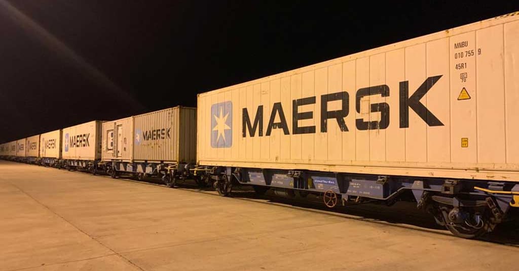 Maersk estrena un tren de productos congelados entre Algeciras y Marín