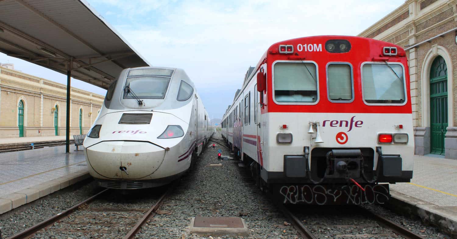Suspendido el tren directo entre Madrid, Murcia y Cartagena
