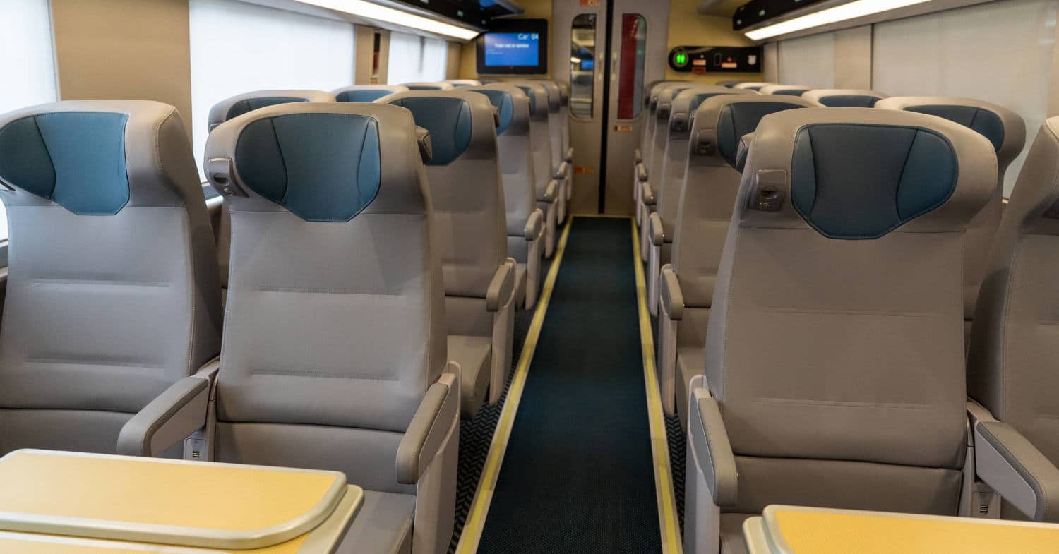 Amtrak presenta el interior de sus nuevos Acela