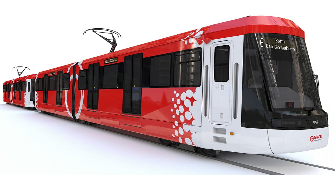 CAF fabricará 22 trenes ligeros para el Stadtbahn de Bonn