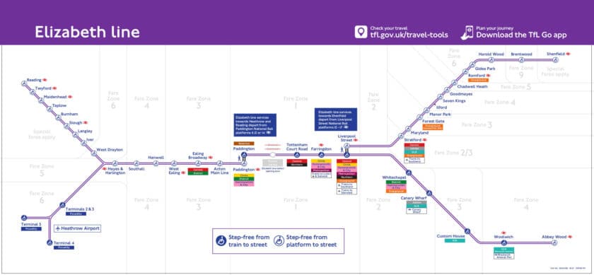 Elizabeth Line desde mayo de 2022. © TFL