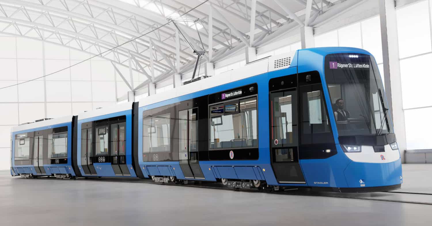 Stadler fabricará 28 tranvías TINA para Rostock