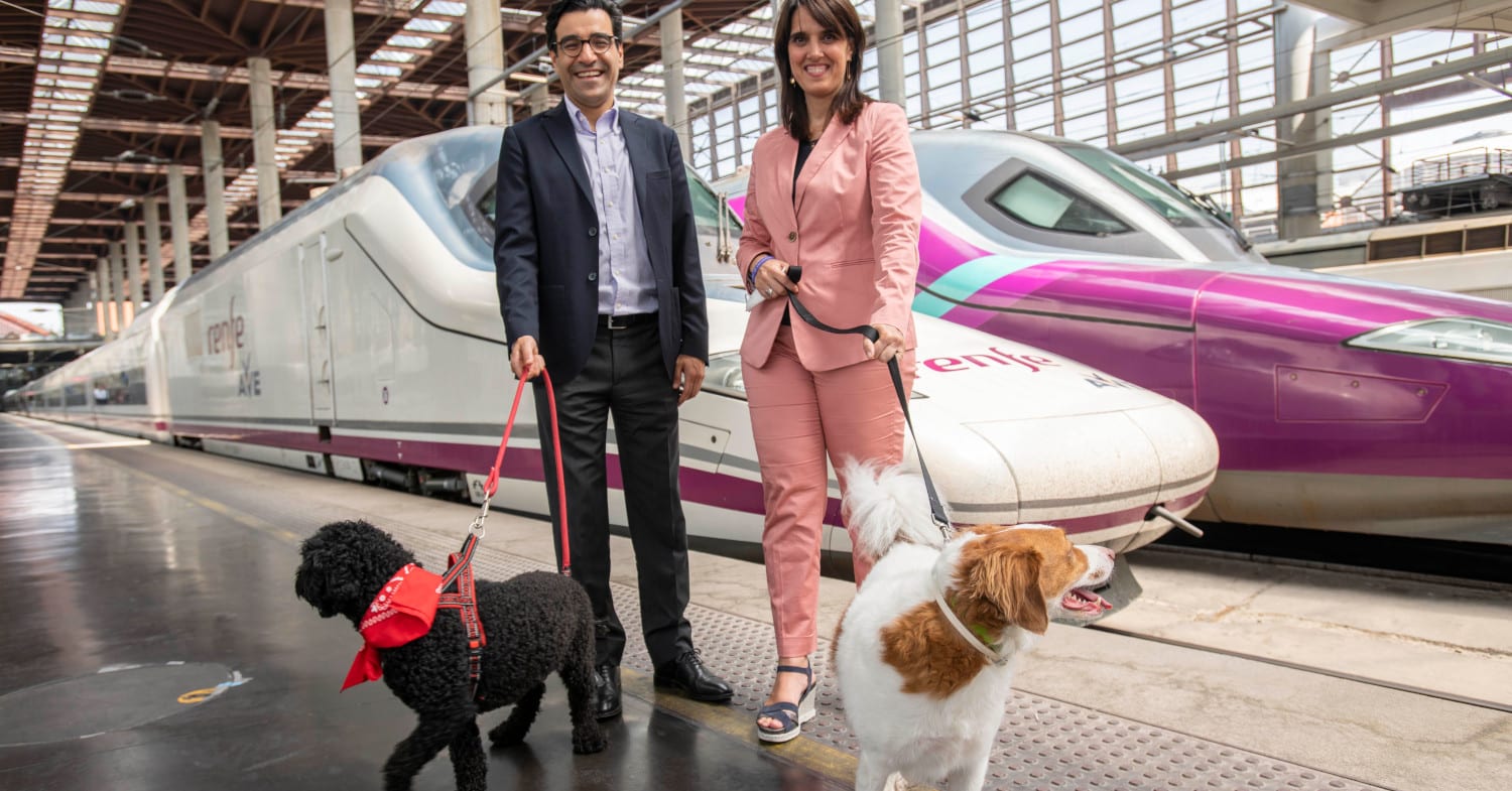 Renfe probará viajar en compañía de perros de hasta 40 kg