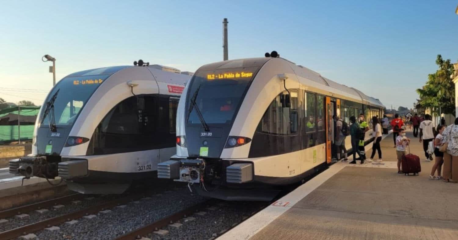 En servicio el tercer tren de la línea de La Pobla de Segur