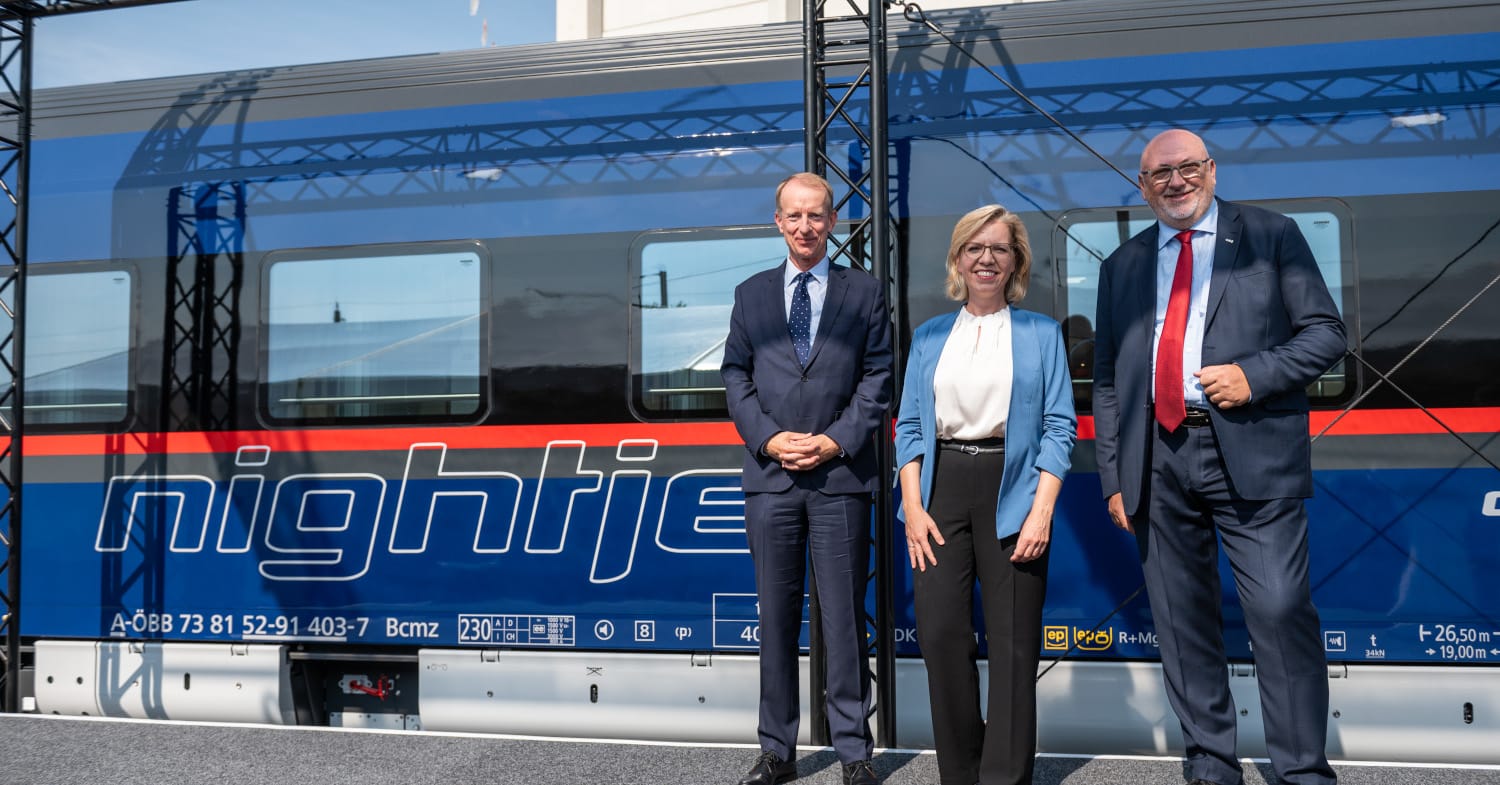 ÖBB presenta sus nuevos trenes nocturnos Nightjet