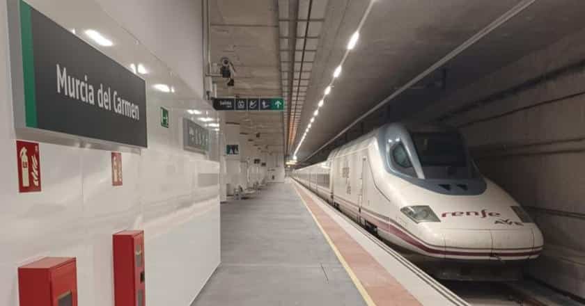 Adif AV realiza las pruebas de fiabilidad del tramo Beniel-Murcia