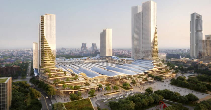 The Open Ecosystem proposal proposes Chamartín station as an open station integrated into the urban fabric. © ADIF AV.