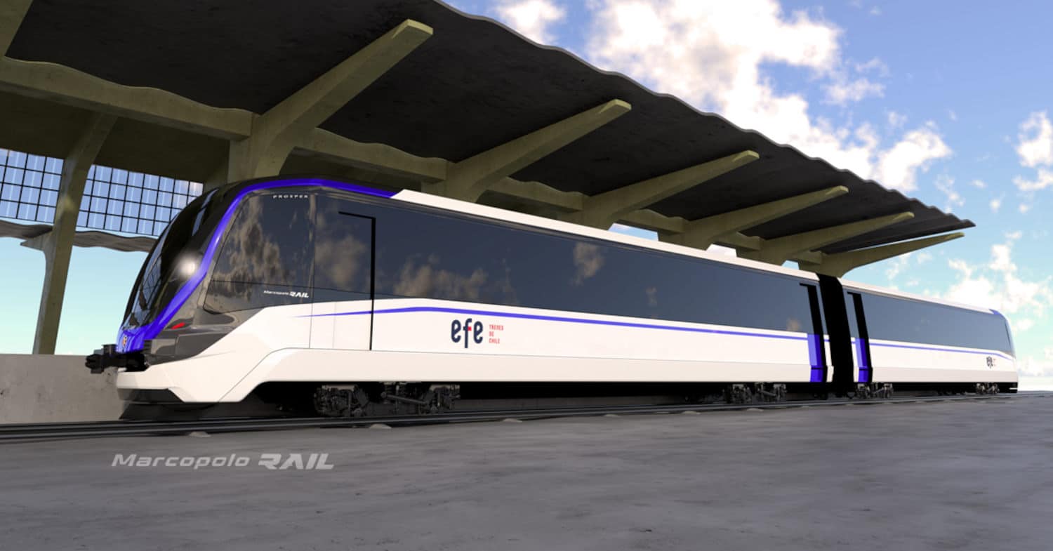 Marcopolo Rail fabricará 3 trenes para el ferrocarril Talca-Constitución