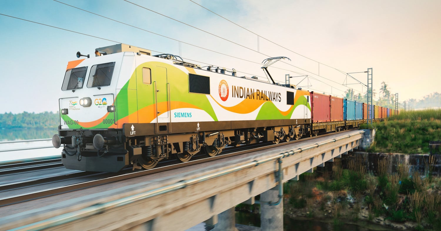 Siemens fabricará 1.200 locomotoras de alta potencia para los ferrocarriles indios
