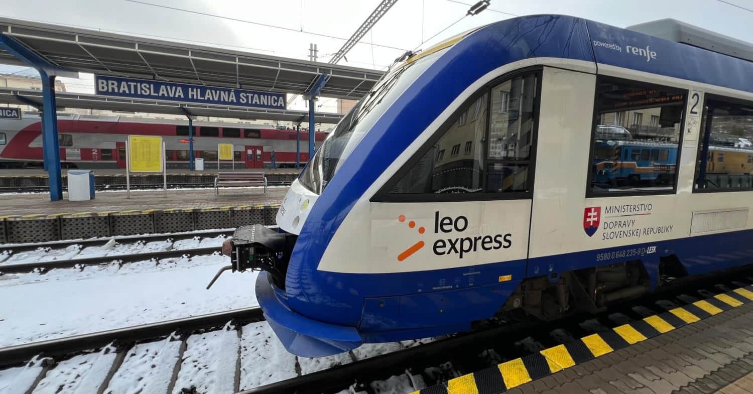 Renfe, a través de Leo Express, comienza a operar trenes regionales entre Bratislava y Komárno