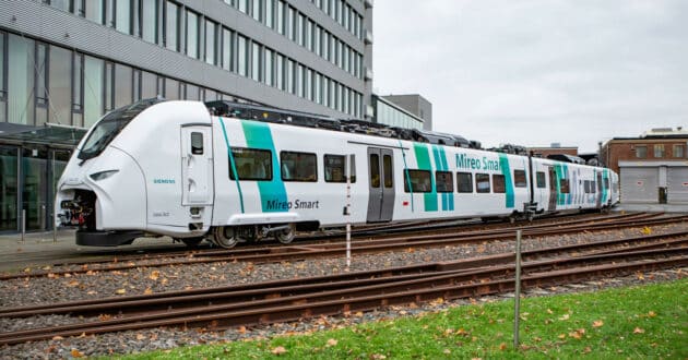 Siemens Mireo Smart unit as leased by Tesla to Smart Train Lease for the Giga Train. © SIEMENSMOBILITY.