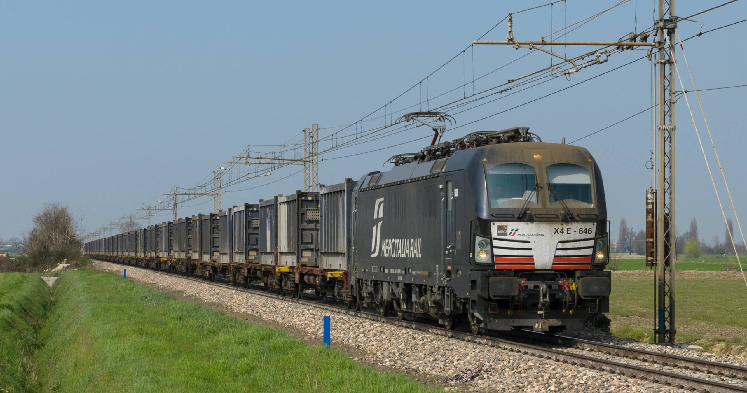 Cae el tráfico ferroviario de mercancías en Italia