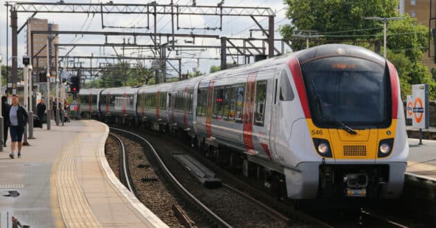 Greater Anglia 720 series train at Hackney Down station (CC BY NC SA) MATT TAYLOR.